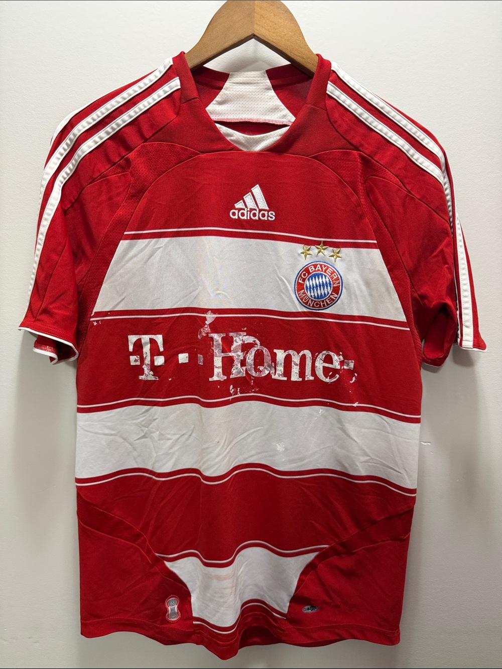 Y2K adidas FC Bayern Soccer Jersey Size S 29.5x21